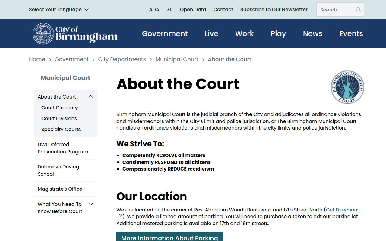 Birmingham Municipal Court building